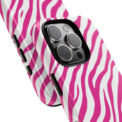 Stylish Hot Pink Zebra Print Phone Case