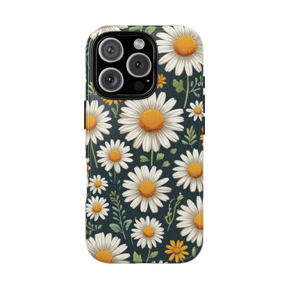 iPhone 16 Pro / Glossy Phone Case - Daisies Floral Pattern 3 Phone Case
