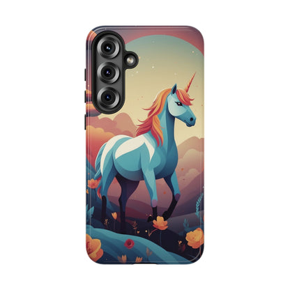 Samsung Galaxy S25 Plus / Glossy Phone Case - Stylised Unicorn Design Phone Case