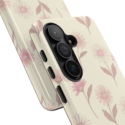 Pretty Blush Daisy Pattern Phone Case