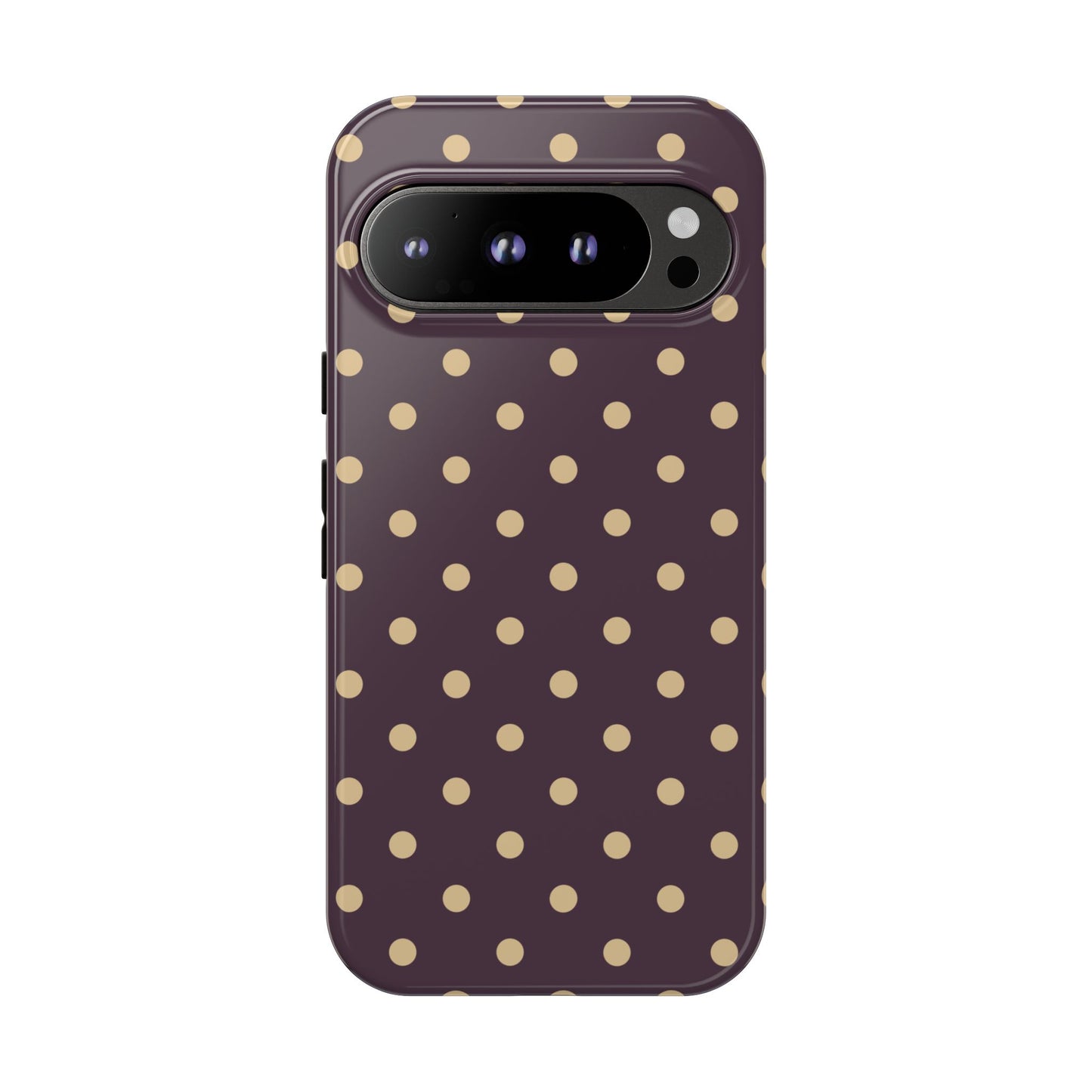 Purple with Yellow Dot Pattern Phone Case