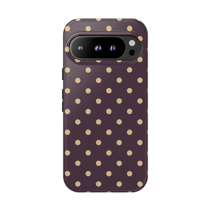 Purple with Yellow Dot Pattern Phone Case