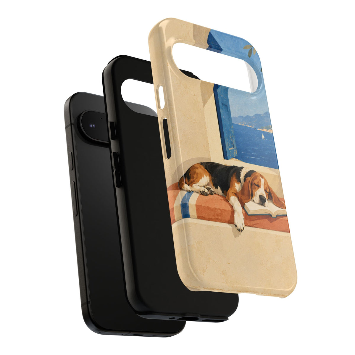 Basset Hound Unfinished Chapter Phone Case - Multicolor Phone Case