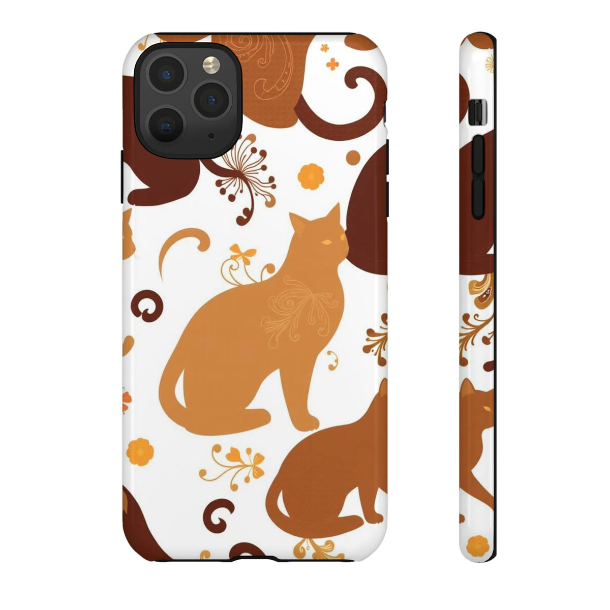 Abstract Cat Pattern Phone Case - Multicolor Phone Case - iPhone 11 Pro Max / Glossy