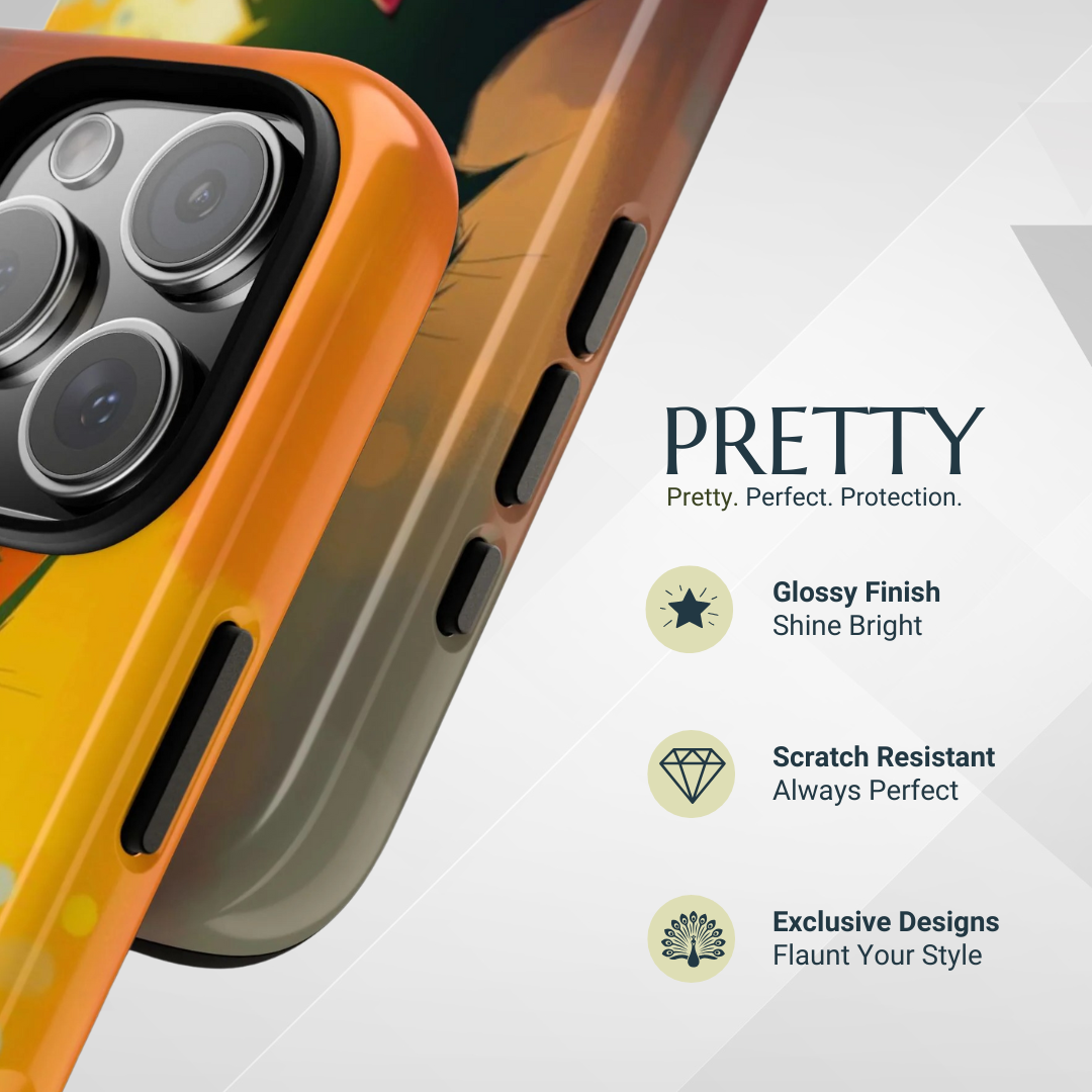 Phone Case - Acrylic Style Shadow Cat Design Phone Case