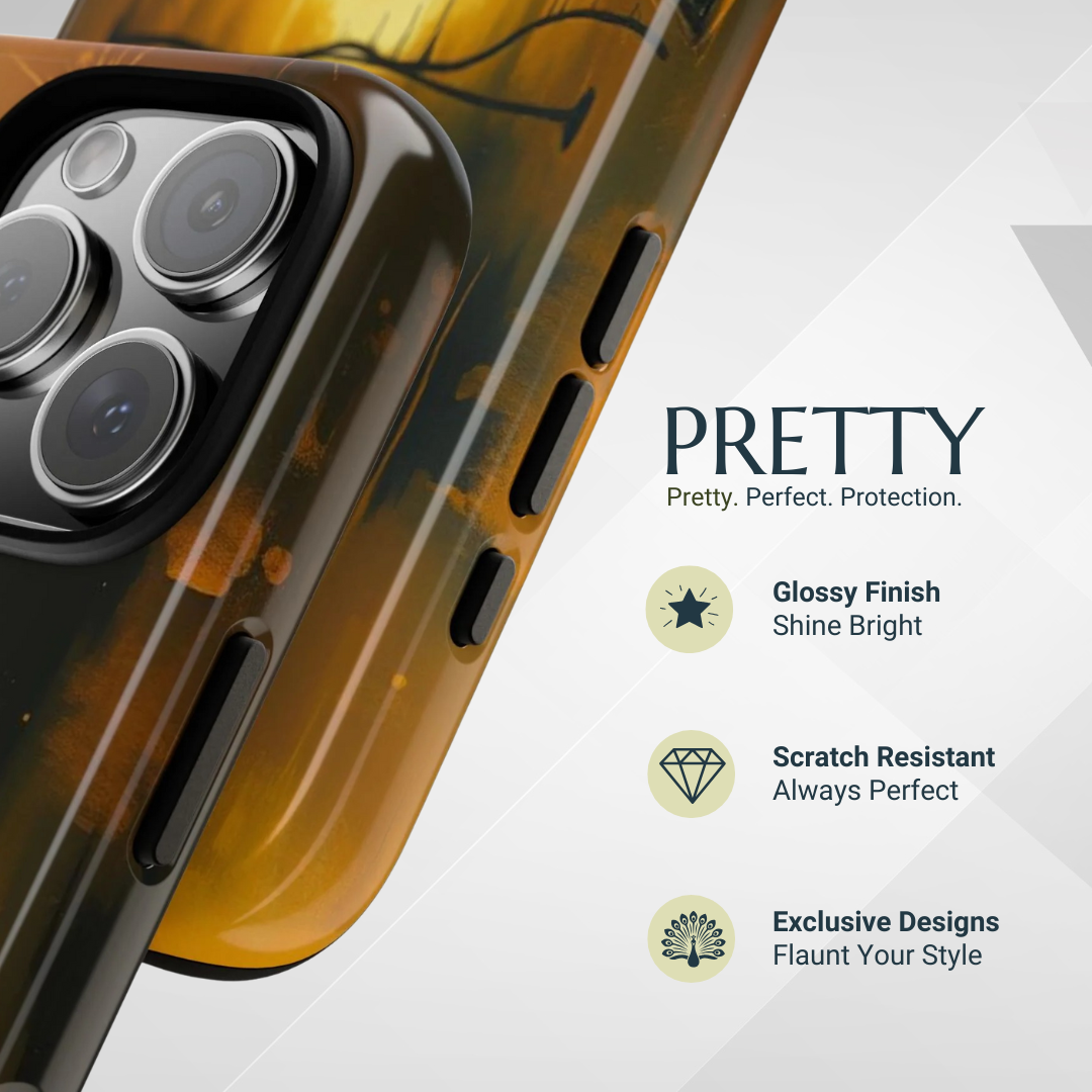 Phone Case - Acrylic Gothic Woman in Red Phone Case