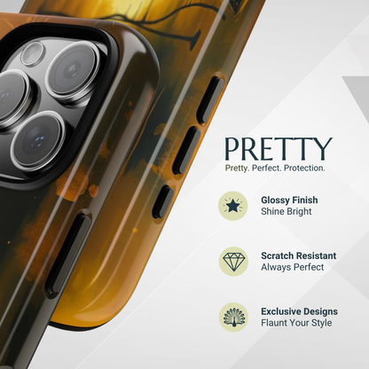 Phone Case - Acrylic Gothic Woman in Red Phone Case