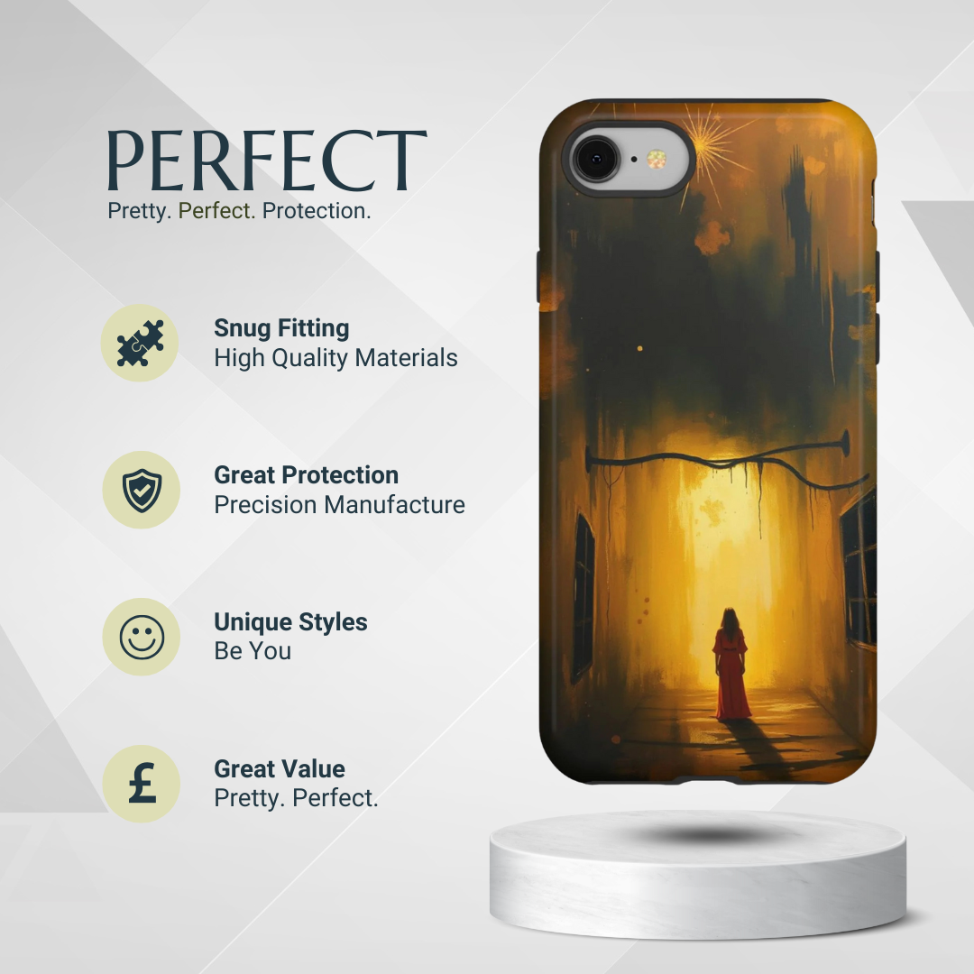 Phone Case - Acrylic Gothic Woman in Red Phone Case