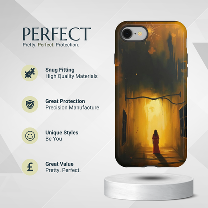 Phone Case - Acrylic Gothic Woman in Red Phone Case