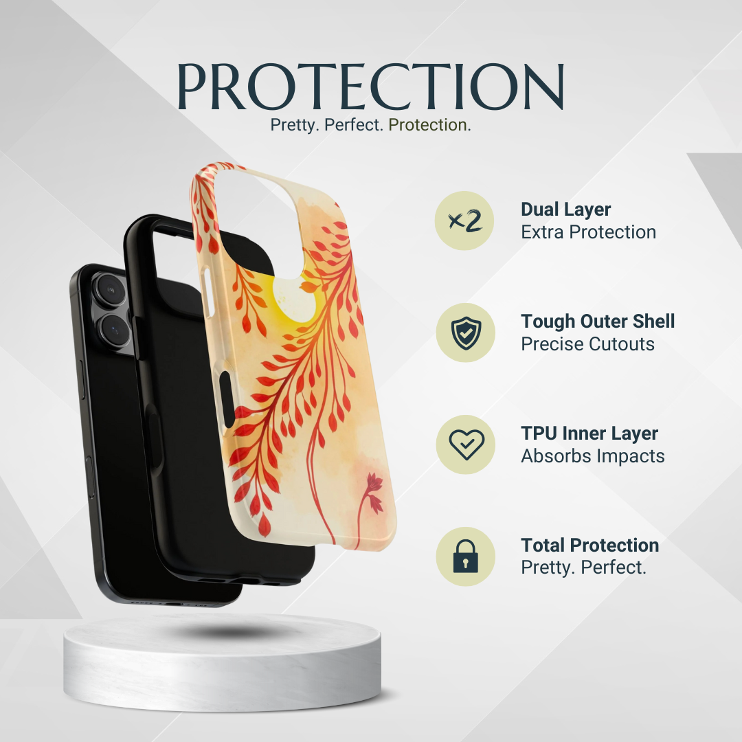 Phone Case - Boho Chic Watercolour Sunset Design Phone Case