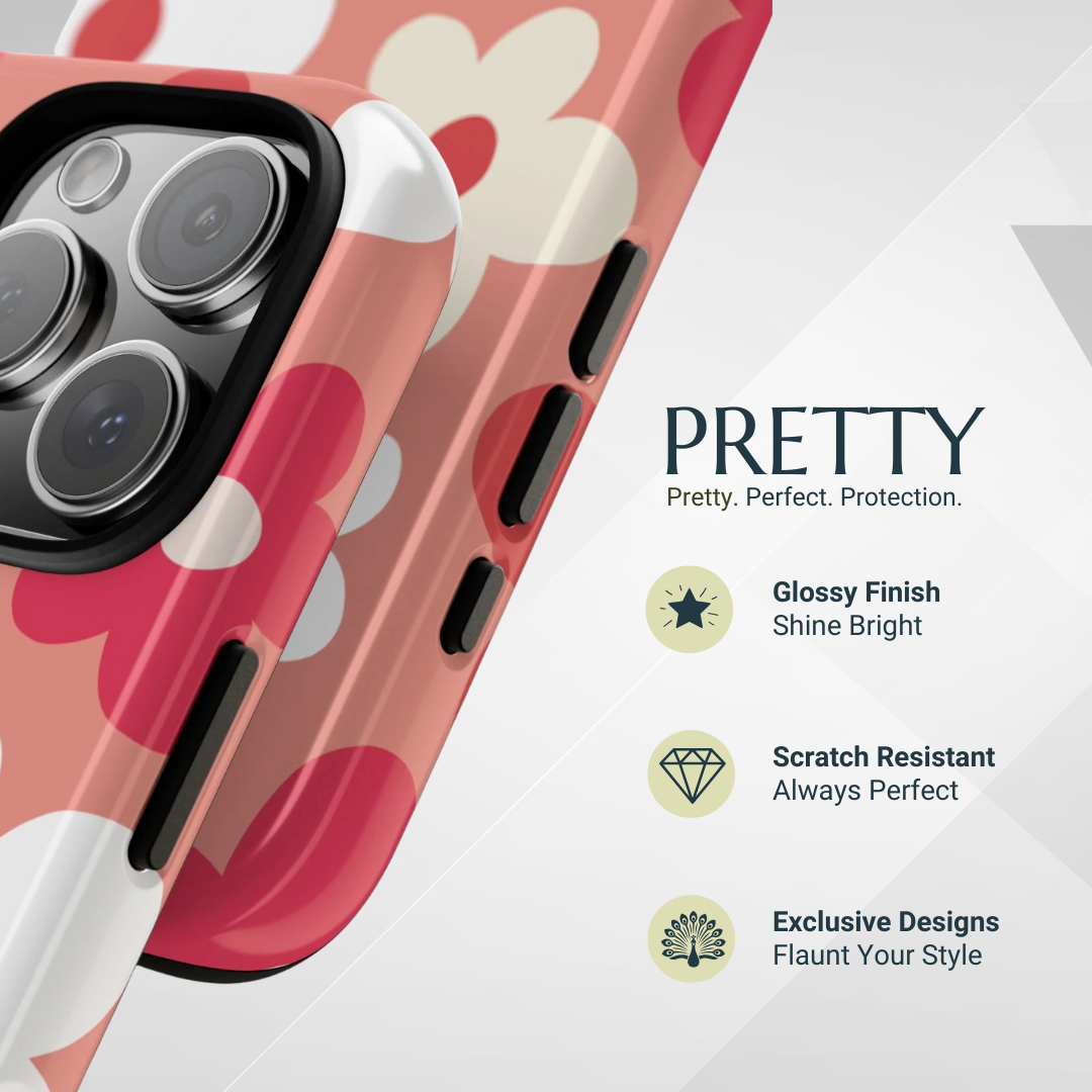 Phone Case - Cute Pink Daisy Pattern #1 Phone Case