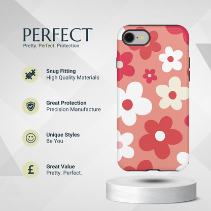 Phone Case - Cute Pink Daisy Pattern #1 Phone Case