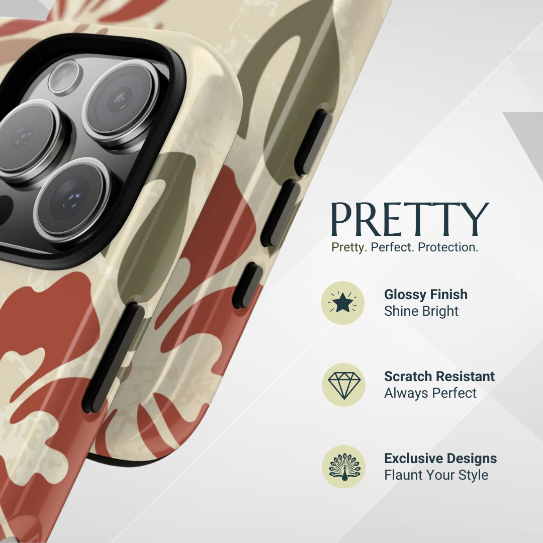 Phone Case - Boho Chic Hibiscus Pattern #1 Phone Case