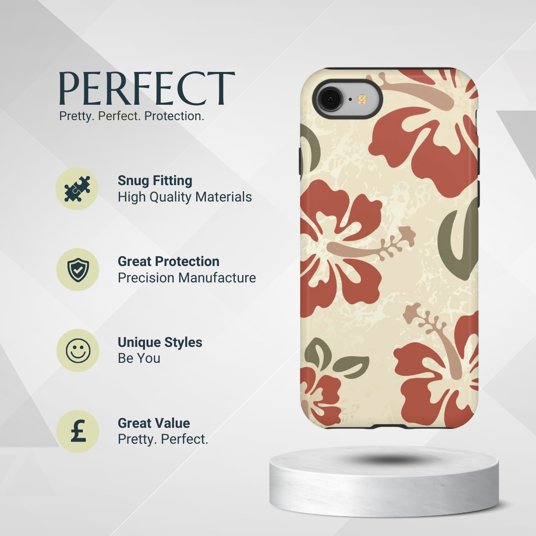 Phone Case - Boho Chic Hibiscus Pattern #1 Phone Case