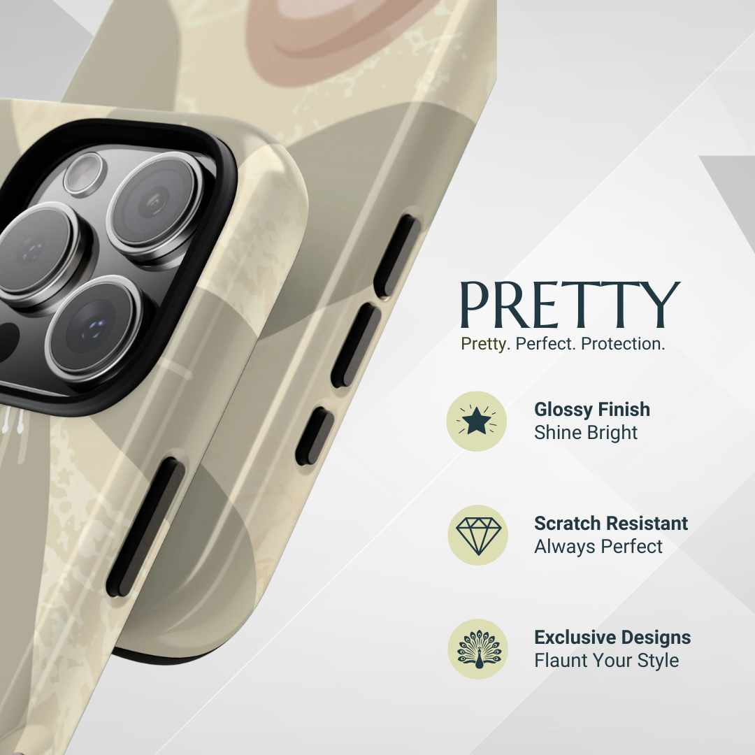 Phone Case - Hibiscus Heart Pattern Phone Case