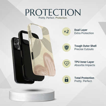 Phone Case - Hibiscus Heart Pattern Phone Case