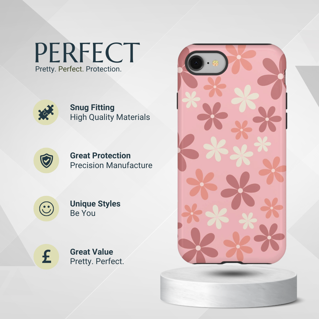 Phone Case - Cute Pink Floral Pattern Phone Case