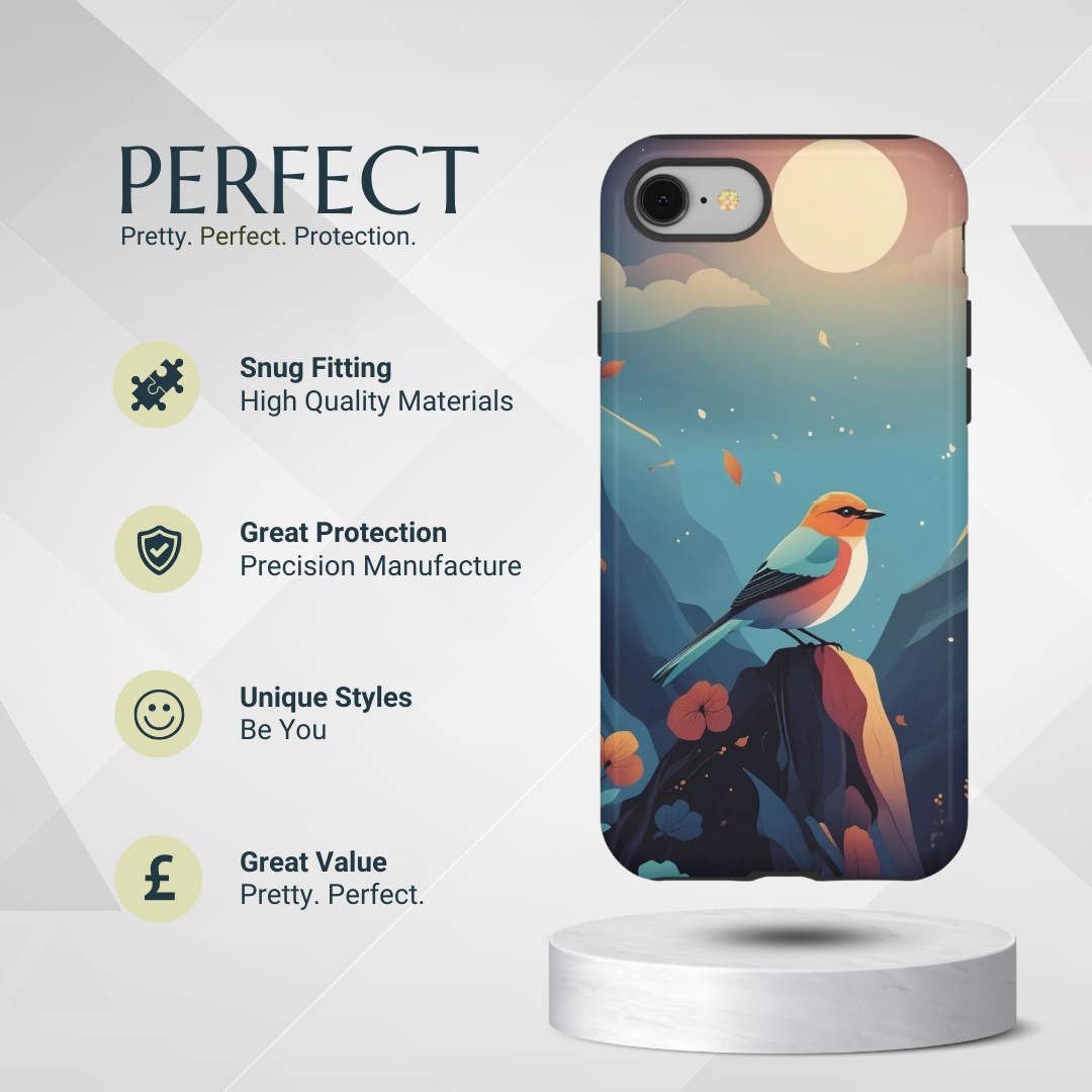 Phone Case - Stylised Bird Design Phone Case