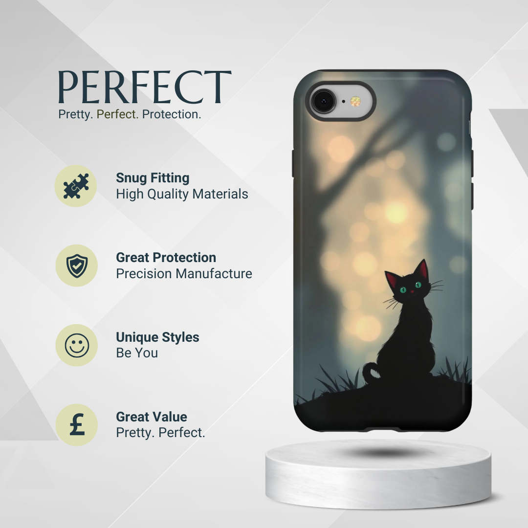 Phone Case - Gothic Cat Design Phone Case