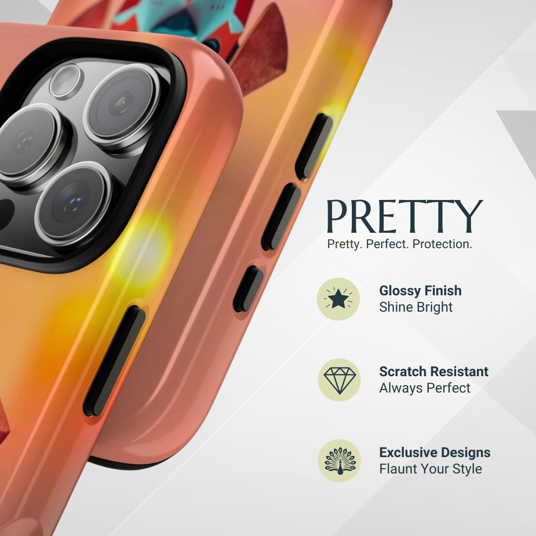 Phone Case - Quirky Origami Dog Design Phone Case