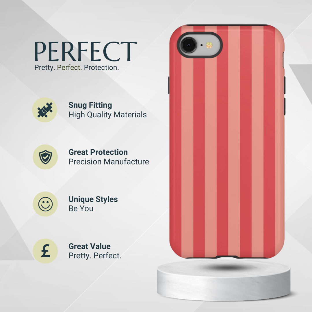 Phone Case - Light Pink Stripe Pattern Phone Case