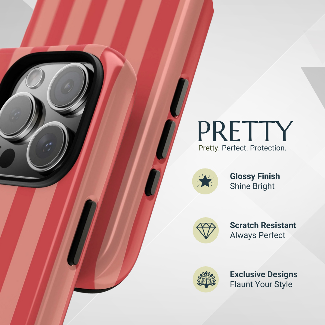 Phone Case - Light Pink Stripe Pattern Phone Case