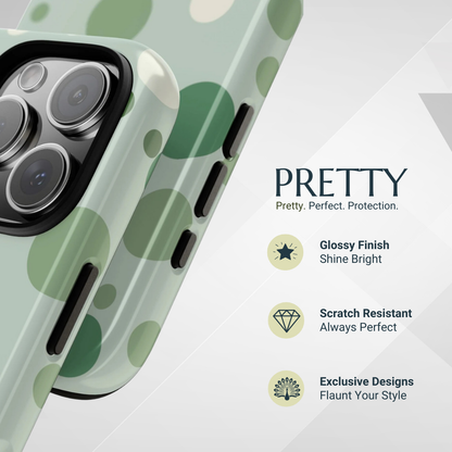 Phone Case - Bold Green Dot Pattern Phone Case