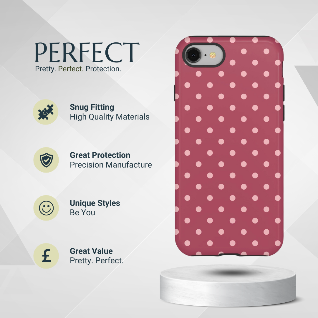 Phone Case - Pink Dot Pattern Phone Case