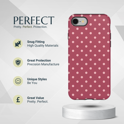 Phone Case - Pink Dot Pattern Phone Case
