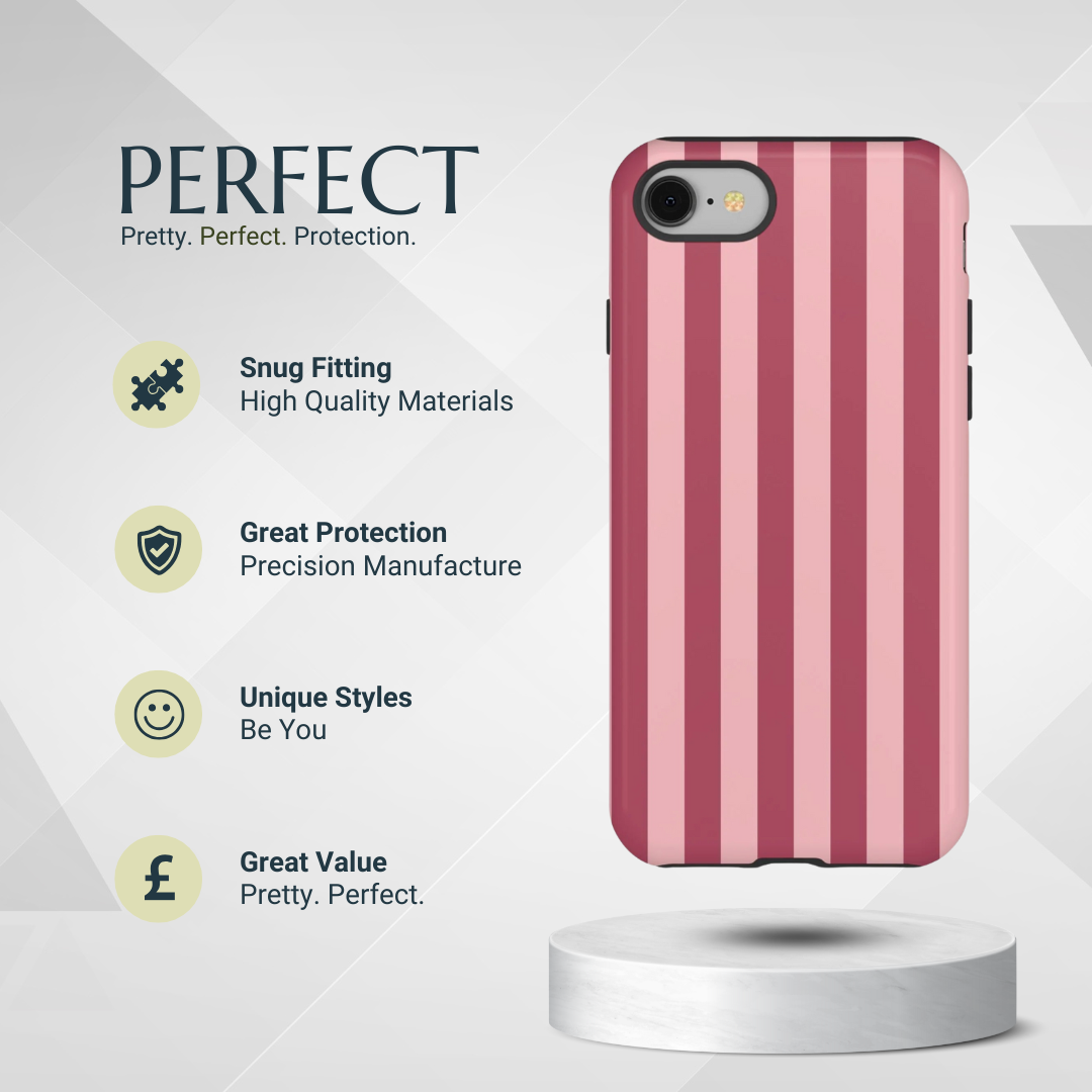 Phone Case - Pink Stripe Pattern Phone Case