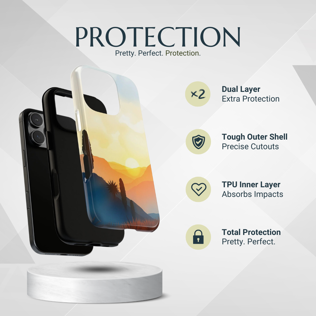 Phone Case - Watercolour Sunset Design Phone Case